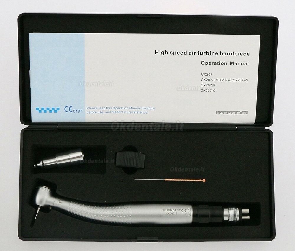 YUSENDENT CX207-F-PQ E-Generator LED High Speed Handpiece 2/4 Hole NSK Phatelus Coupler